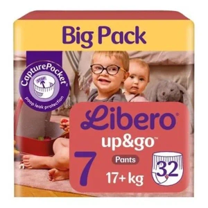 ПОДГ. ЛИБЕРО 7 UP&GO 17+КГ №32  6421