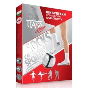 НОСКИ TIANA СПОРТ КОМПР.18-21ММ МОД.755 Р.4  БЕЛ. 2183