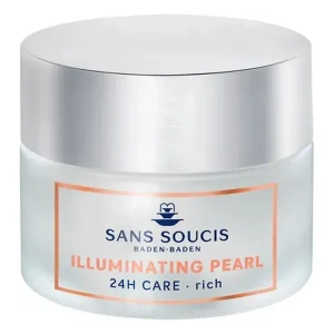 Подтягивающий крем для лица для сияния кожи Sans Soucis (Сан Суси) Illuminating Pearl 24h для сухой кожи 50 мл