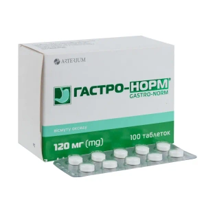 Гастро-норм таблетки вкриті плівковою оболонкою 120 мг блістер №100