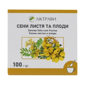 Сени листя різано-пресоване пачка з внутрішним пакетом 100 г