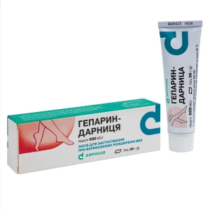 Гепарин-Дарница гель 600 ед/г туба 30 г