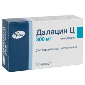 Далацин Ц капсули 300 мг блістер №16