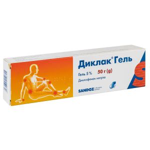 Диклак гель 5 % туба 50 г