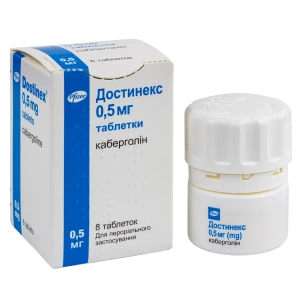Достинекс таблетки 0,5 мг №8
