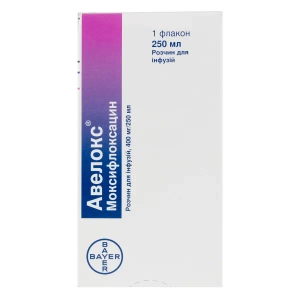 Авелокс раствор для инфузий 400 мг флакон 250 мл №1