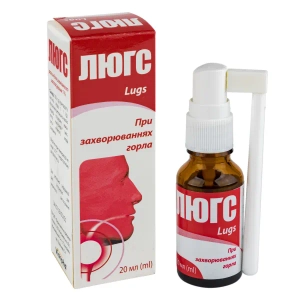 Люгс розчин для зовнішнього застосування 1 % контейнер з механічним розпилювачем 20 мл