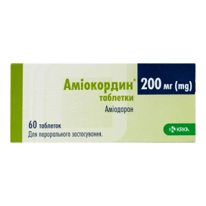 Аміокордин таблетки 200 мг №60