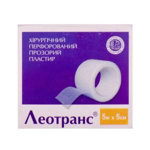 Пластырь медицинский leotrans 5 см х 5 м