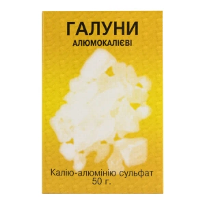 Квасцы алюмокалиевые фасованные 50 г