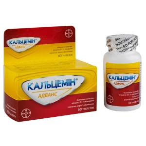Кальцемін адванс таблетки вкриті оболонкою флакон №60