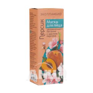 Маска для лица персик из Эколла-био 75 мл