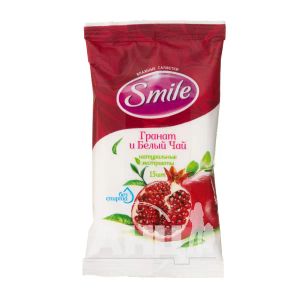 Салфетки влажные Smile Daily Fresh гранат+белый чай №15