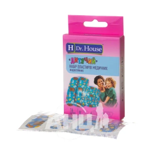 Пластырь Dr. House бактерицидный детский на пленочное основе №16
