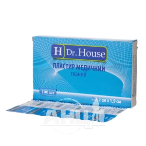 Пластырь медицинский бактерицидный Dr.House тканый 7,2 см х 1,9 см