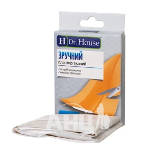 Пластир медичний бактерицидний Dr.House тканий 6 см х 50 см