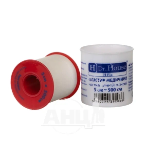 Пластырь медицинский Dr. House на тканевой основе 5 см х 500 см
