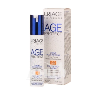 Многофункциональный крем для лица Uriage Age Protect Creme Multi-Actions SPF 30 лифтинг+увлажнение для нормальной и сухой кожи 40 мл