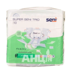 Подгузники для взрослых Super Seni trio medium №10