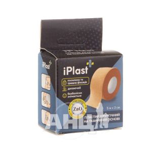 Пластырь Iplast хирургический 5 м х 3 см на тканевой основе