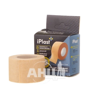 Пластир Iplast хірургічний 5 м х 3 см на тканинній основі
