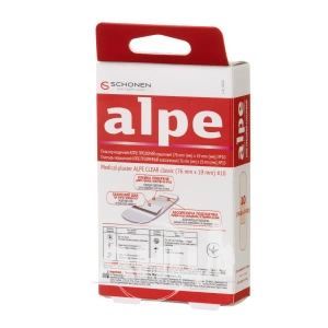 Пластир медичний Alpe прозорий класик 76х19 мм №10