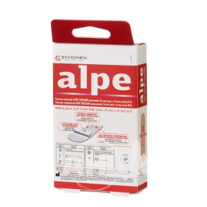 Пластырь медицинский Alpe телесный классик №10