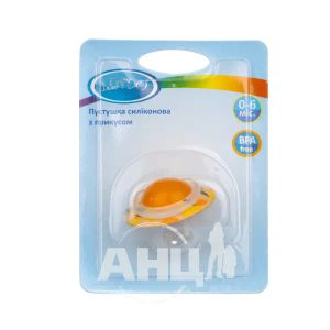Пустышка Lindo силиконовая li 402 3+ с прикусом