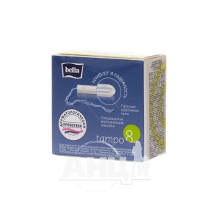 Тампони жіночі гігієнічні Bella tampoo super №8