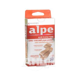 Пластырь медицинский Alpe телесный разных размеров №18