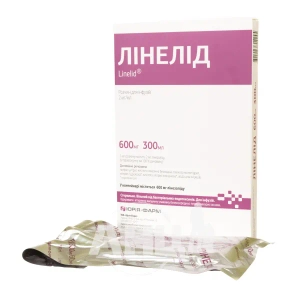 Лінелід 600 мг розчин для інфузій 2 мг/мл контейнер полімерний 300 мл