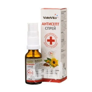 Антисепт Спрей ValeVita антисептик для шкіри і слизових спрей 20 мл