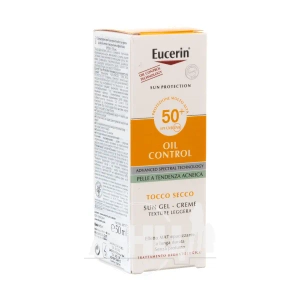 Сонцезахисний гель-крем для обличчя Eucerin Oil Control з матуючим ефектом з SPF 50+ 50 мл