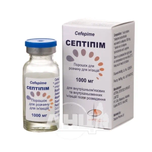 Септипим порошок для раствора для инъекций 1000 мг флакон №1