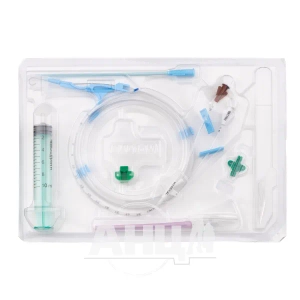 Комплект для катетеризации крупных сосудов по Сельдингеру 2-канальный 7f/20