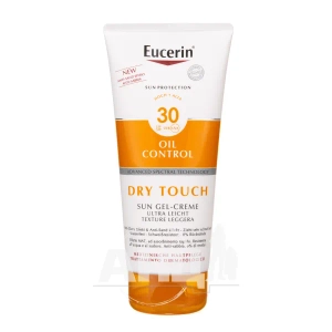 Гель-крем Eucerin сонцезахисний матуючий для шкіри обличчя і тіла SPF30 200 мл