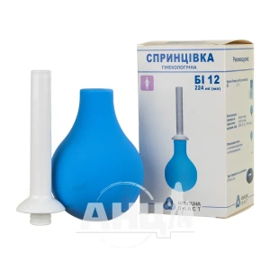 Спринцівка пластизольна полівінілхлоридна Альпина Пласт іригаційна розмір БІ-12, 224 мл