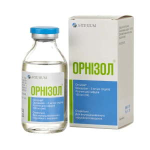 Орнизол раствор для инфузий 5 мг/мл бутылка 100 мл