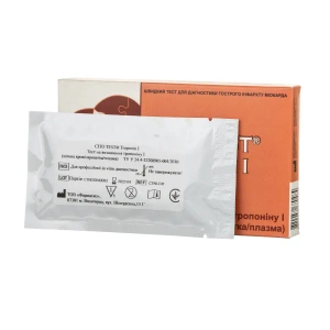 Cito test troponin i імунохроматографічним тест для визначення тропоніну i в цільної крові, сироватці та плазмі