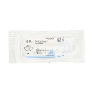 Prolene w8770 3/0 75 см игла 22 мм колющая №1