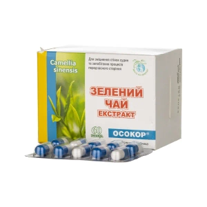 Зеленый чай экстракт осокор капсулы №60