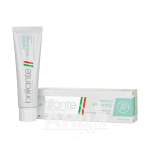 Зубная паста Brillante Herbal Whitening отбеливающая антибактериальная 75 мл