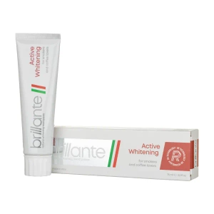 Зубная паста Brillante Active Whitening отбеливающая для курящих 75 мл