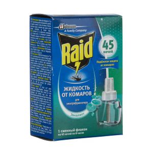 Жидкость для фумигатора Raid 45 ночей эвкалипт