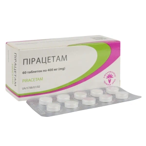Пирацетам таблетки 400 мг блистер №60