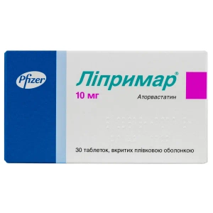 Липримар таблетки покрытые пленочной оболочкой 10 мг блистер №30