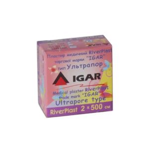 Пластир медичний RiverPlast Igar 2 см х 500 см ультрапор на нетканій основі