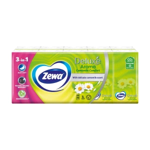 Хусточки носові Zewa deluxe ромашка №100