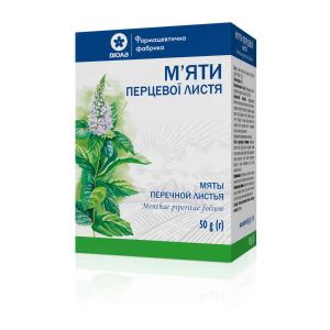 М'яти перцевої листя пачка з внутрішним пакетом 50 г
