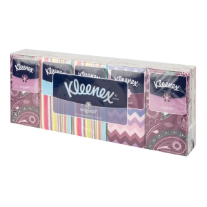 Хустинки косметичні Kleenex білі №10 х 10